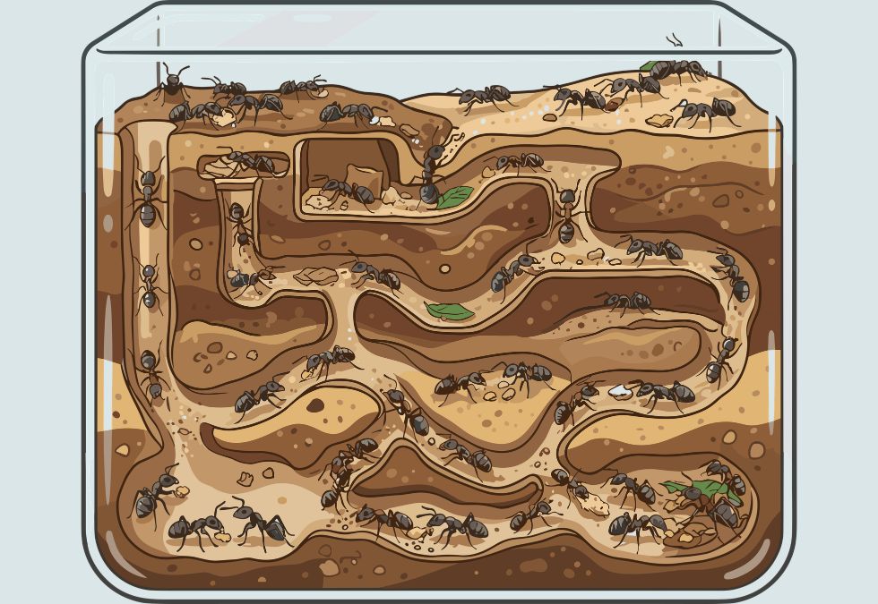 Ants Build Underground Cities